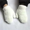 Bebek Çocuklar Peluş Kalın Sıcak Bebek Eldivenleri Kış artı Kadife Eldivenler Çocuk Coral Polar 1-4y DE772 için tam parmak eldivenleri