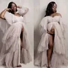 Tulle Bridal Puffy Maternity Prom Dress Robes Custom Made Women Long Dresses Photo Shoot Beach Birthday Party Gown es