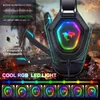 Headsets 9D Stereo Headset Gamer PC Gaming Headphones with Microphone 50mm Loudspeaker RGB LED Wired Earphone For Phone PS4 PS5 T220916