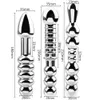 Sk￶nhetsartiklar Metal Anal Plug Dual Head Butt Prostate Massage Stimulation Sexiga leksaker f￶r man kvinna rostfritt st￥l dildo