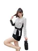 Women's Jackets Designer Brand New Autumn Winter Sequin Bow Sweater T-shirt High-end Fashion Coat Cardigan Women Spring ZI1F