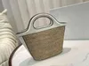 Totes Rattan Straw Tote Bag Women Luxury Designer Brand Crossbody Shopping Handbags Lady Letter Weave Basket Shoulder Wallets 220416
