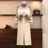 Women's Two Piece Pants Autumn Winter Fashion Sweater Turtleneck Suit Woolen Wide-leg Casual Ensemble Femme Survetement Set