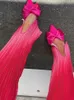 Tweedelige broek voor dames y2k mode geplooide roze gradiënt top shirts split zoom flare matching sets dames 2022 herfst lange mouw club