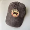 Odznaka niedźwiedzia Cute Ball Caps Coffee Baseball Cap Soft Top Spring and Summer Studenci