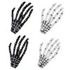 Hårklämmor Barrettes Sparkly Skeleton Hands Bone Halloween Rhinstone Trinket Devil Claw Duckbill Hairpin for Kids Women Dhseller2010 Amy9z