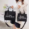 Luksusowe The Tote Bag Designer Women Mini duże płótno skórzane torebki na ramię z paskiem Czarne różowe torby torebki PVC
