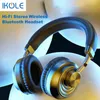 Headsets Ikole Wireless Headphone Bluetooth 5.0 Prise en charge de la carte TF Radio Radio Wired HiFi Stéréo Super Bass Sound Gaming Headset Réglable T220916