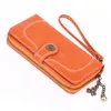 HPB Factory Spot Oil Wax Wax Wallet Womens Long Phone Bag Bag Leath