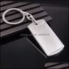 Key Rings Key Rings Blank Diy Custom Engraved Personalized Keychain Alloy Lovers Gift Keyring Creative Wholesale Jewelry 100 G2 Drop Dhxvl