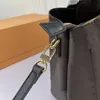 Borsa a mano vecchia borsa a tracolla portatile popolare borsa a tracolla in pelle di vacchetta stampata tela rivestita Pratica e alla moda borsa a tracolla elegante da donna