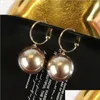 Dangle Chandelier Pearl Earrings Temperament Wild Personality Thin Slim Pendant Simple Exaggerated Drop Delivery 2021 Jewelry Dhselle Dhhju