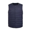 Men's Vests Men 90% White Down Vest Man's Clothing Ultra Light Down Waistcoat Portable Sleeveless Coat Man Winter Round Collar Warm Liner 220919