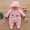 Rompers Autumn Baby Clothes Set Girl Denim Romper Boys Jumpsuit born Clothing Girls Outfit Infant Cartoon Giraffe Overall 220919