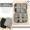 Watch Boxes Case Box Display Organizer Portable Travel Gift 8 Grids Showcase Storage Desktop Holder