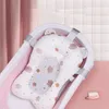 Nonslip Bath Mats Baby Shower Tub Pad Born Tub Safety Nursing Foldbar Support Comfort Body Cushion Pillow Cartoon 220916