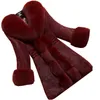 Futro damskie Faux Windbreaker kobiety Plush Coats Winte Wszerzowe ubranie moda Faux fur v szyja długi rękaw S 220916