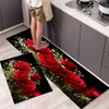 Tapete de cozinha banheiro banheiro não deslizamento capacho de entrada decoração de casa cor de corredor quarto de estar de cabeceira de cama tapetes 220919