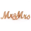Party Decoration Wedding Mr & Mrs Wooden Letters Sign Ornaments For Married Home Sweetheart Table Decor Gift Supplies 8z