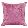 Pillow Ice Crushed Velvet Pillows Vintage Cover 45x45 For Car Sofa Blue Case Solid Color Home Decorative