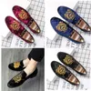 Premium Suede Men's Dress Shoes Brand Designer Denim Overshoes Brogues Business Leather Strap Embroidery Full Size 38-45