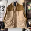 Men's Jackets Patchwork Windproof Waterproof Nylon Jacket Men 1 1 Top Quality Multi-pocket Jackets Chest Leather Fabric Down Women Coats T220914