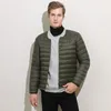 inverno Piumino da uomo ultraleggero e sottile corto scollo a V girocollo fodera moda casual cappotti da uomo in anatra bianca transfrontaliera