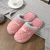 Zapatillas de algodón de otoño e invierno para hombres y mujeres, hogar, dormitorio, Interior, Exterior, antideslizante, suela gruesa, zapatos cálidos