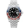 Designer-Luxus-Unisex-Uhr GMT M268655, schwarzes Zifferblatt, 40 mm Keramik-Wortring, polierter stereoskopischer digitaler Edelstahl 904L, vollautomatische mechanische Uhr