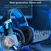 Headsets KOTION EACH Gaming Headphones Deep bass Stereo Headset Wired Backlit Casque with Microphone for Gamer PC Laptop PS4 T220916