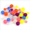 Navel Bell Button Rings Jewelry Color Body Piercing Buttonringluminous Soft Belly Nave Bar Anelli Glow In Dark Drop Delivery 2021 Dhse Dhqlo