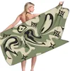 80x160 cm asciugamano di design lettera vecchio fiore stampato telo mare scialle doccia asciugamani da bagno body wrap per uomini e donne che nuotano sport267s