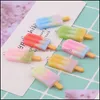 Charms Colorf Ice Cream Charms Harts Mini Simated Food Pendant For Woman Making Jewelry Diy Earings Decoration C3 Drop Delivery 2021 DHW31