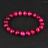 Brin Minimaliste Pierre Naturelle Perle Rose Rouge Oeil De Tigre Bracelet Perlé Hommes Bouddha Braclet Pour Femme Yoga Bijoux Faits À La Main Homme Bijoux