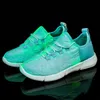 Sneakers JawayKids Child Fiber Optic Shoes for Boys Girls Women USB Rechargeable Glowing Fun and Gift Kids 220919