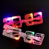 LED Toys LED LED 2023 copos brilhantes piscando óculos rave Shutter Shutter Tons óculos para o ano novo Kids Adults Tamanhos