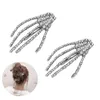 Hårklämmor Barrettes Halloween skelett Hands Bone Claws Skl Hand Clip Gothic Punk Rock Accessories for Women Girls Devil Carshop2006 Amakt