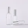 Fine Mist Spray Glass Perfume Bottles 5-100ml With Silver Lid