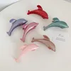 Hårklämmor Barrettes Ny design Dolphin Shape Utsökt hårklipp Claw Girls Söt söt färg stora för kvinnliga flickor