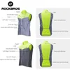 Mäns västar Rockbros Cycling Vests Reflective Safety Vest Bicycle Sportswear Outdoor Running Breattable Jersey For Men Women Cykel Vindrock 220919