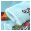 Towels Robes Winter Baby Boys Girls Flannel Hooded Children for Bathrobe Warm Solid Color Long Sleeve Kids Dressing Gown Belt Sleepwear 220916