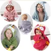 Asciugamani Accappatoi 0-6Y Bambini Animali Ragazzi Ragazze Indumenti da notte in cotone Accappatoio per bambini Pagliaccetto per bambini Abbigliamento per la casa Asciugamano da bagno con cappuccio Cartone animato 220919