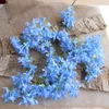 10 pezzi di composizione di fiori lilla artificiali pianta finta matrimonio strada piombo bouquet fai da te casa hotel decorazione della festa di Natale