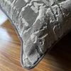 Oreiller dunxdeco argent gris g￩om￩trique canap￩ d￩coratif moderne simple abstrait art maison lit coussin