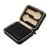 Watch Box Square 4-Slots Watch Organizer Portable Lightweight Synthetic Leather Storage Boxes Case Holder247h