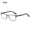 Солнцезащитные очки из нержавеющей стали деловые бокалы для чтения мужчины женщины Urltra-Light Rectangle читатели пресбиопические оптические 1,0- 4,0