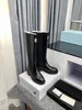 Designer Women Boots Knitted Stretch Ankle Knee High Boot Fashion Leather Cowskin Martin Winter Black Booties Size 35-40