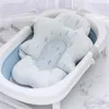 Nonslip Bath Mats Baby Tub Cushion Foldbar Seat Support Pad Born Tub Stol Spädbarn Antislip Soft Comfort Body Mat 220916