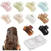 Pinces À Cheveux Barrettes Petite Griffe Pour Femmes Filles Minuscule Mince / Moyen Épais 1 5 Pouces Mini Mâchoire Mat Rec Clip Antidérapant Avec Gif Dhseller2010 Amopz