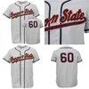 GlaMitNess OSU Oregon State Beavers 1960 Road BaseballJersey 100% broderie cousue maillots de baseball vintage personnalisés n'importe quel nom n'importe quel numéro